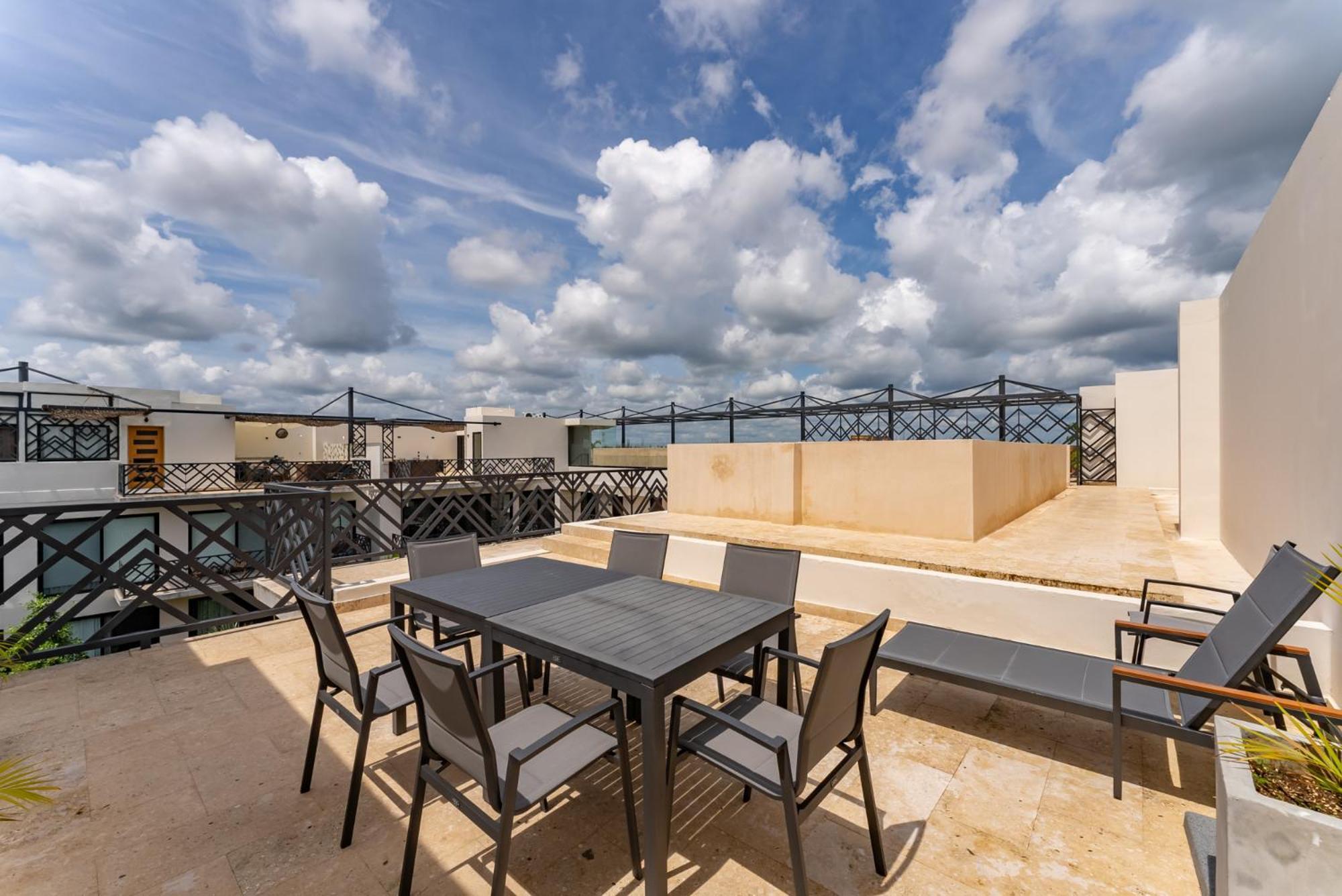Apartment Stylish 2br Penthhouse, Private Terrace, Grill And Pool Tulum